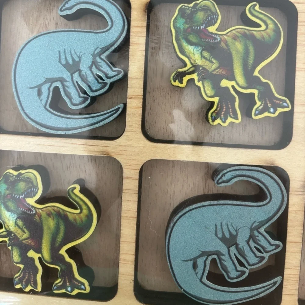 Dinosaur tick tack toe game. Brand new